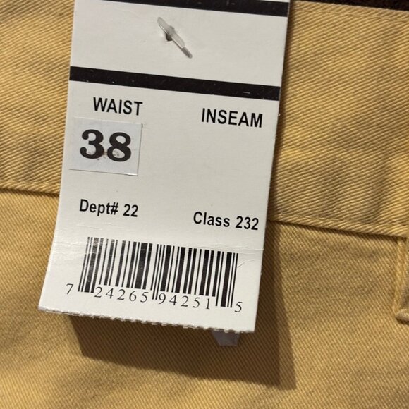 Taaps Jeans Wear men's yellow jean shorts Jorts zipper pocket classic sz 42 NWT - Picture 8 of 8